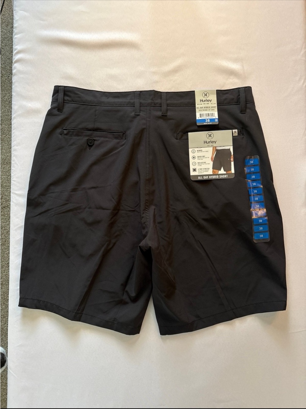 Hurley Black Men's Hybrid Shorts - Versatile Everyday Wear